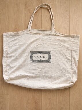 Gucci Canvas Logo Tote